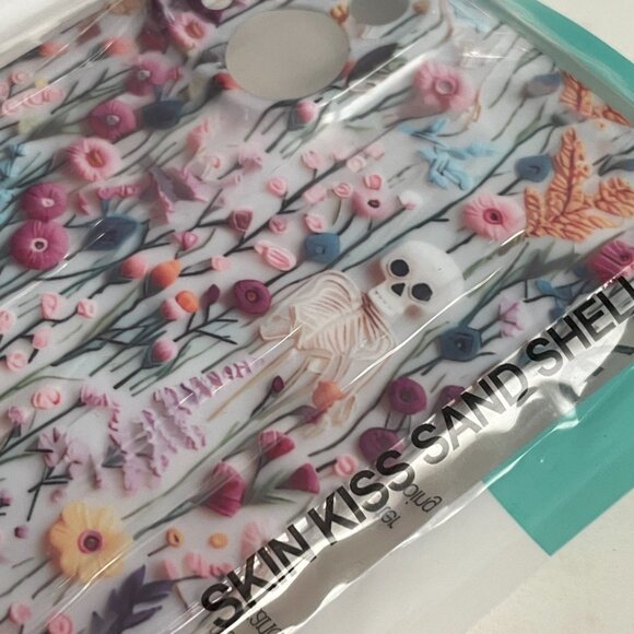 Floral Skeleton iPhone Case – iPhone 15 Plus - Picture 4 of 7